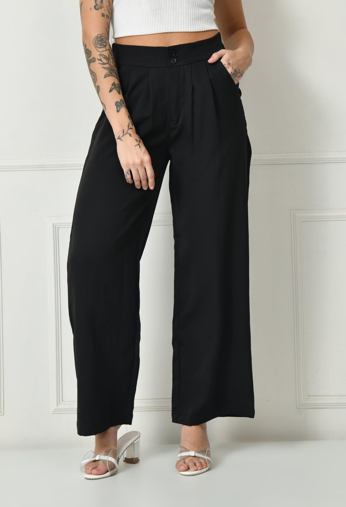 Black Japanese pants for women