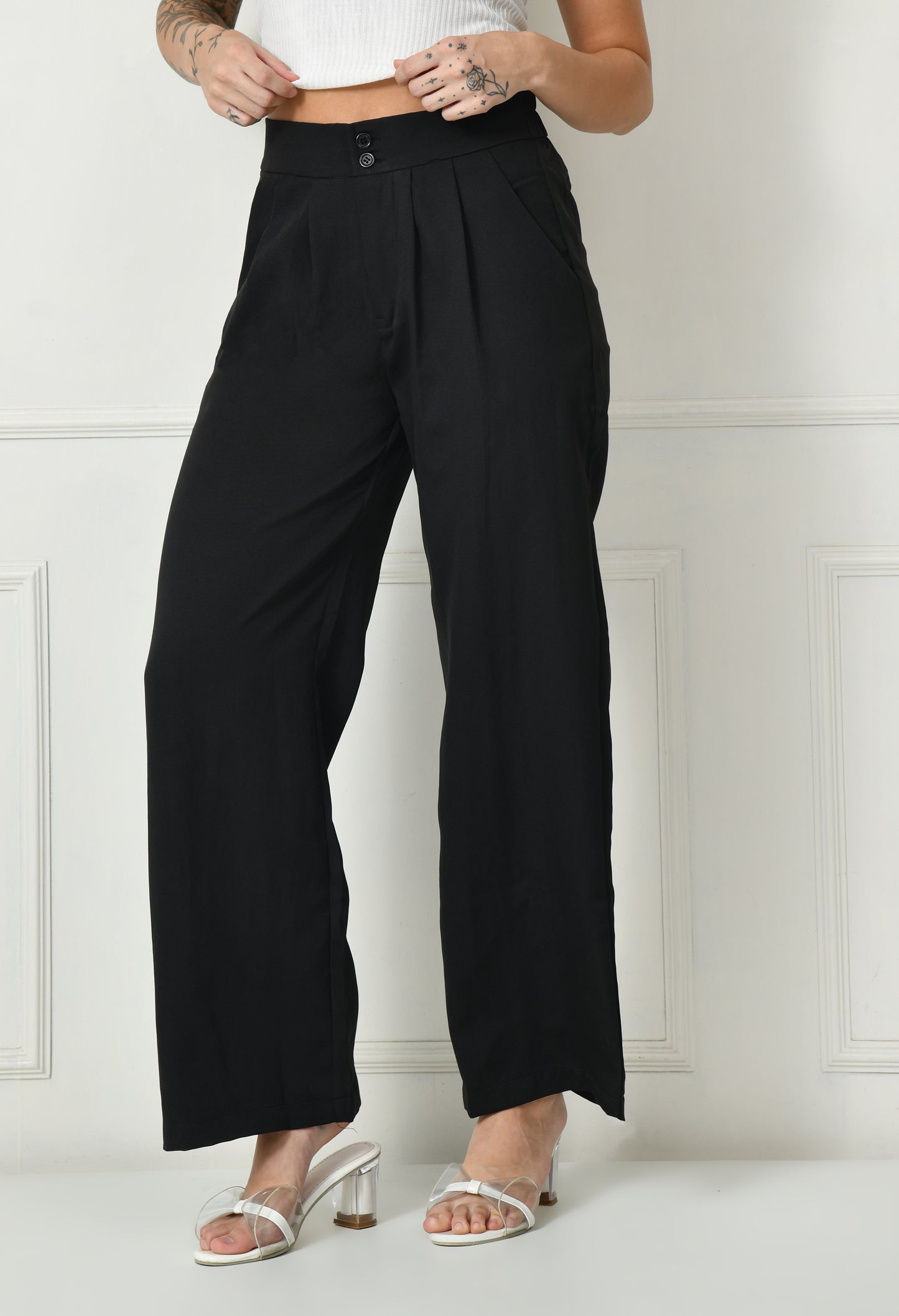 Black Japanese pants for women