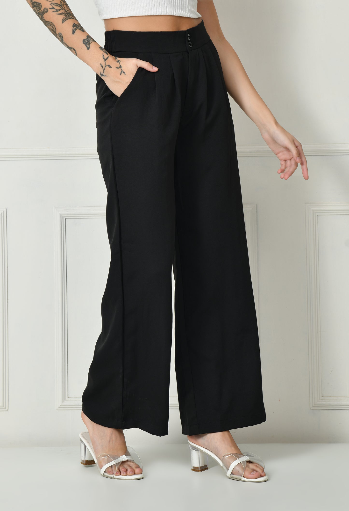 Black Japanese pants for women