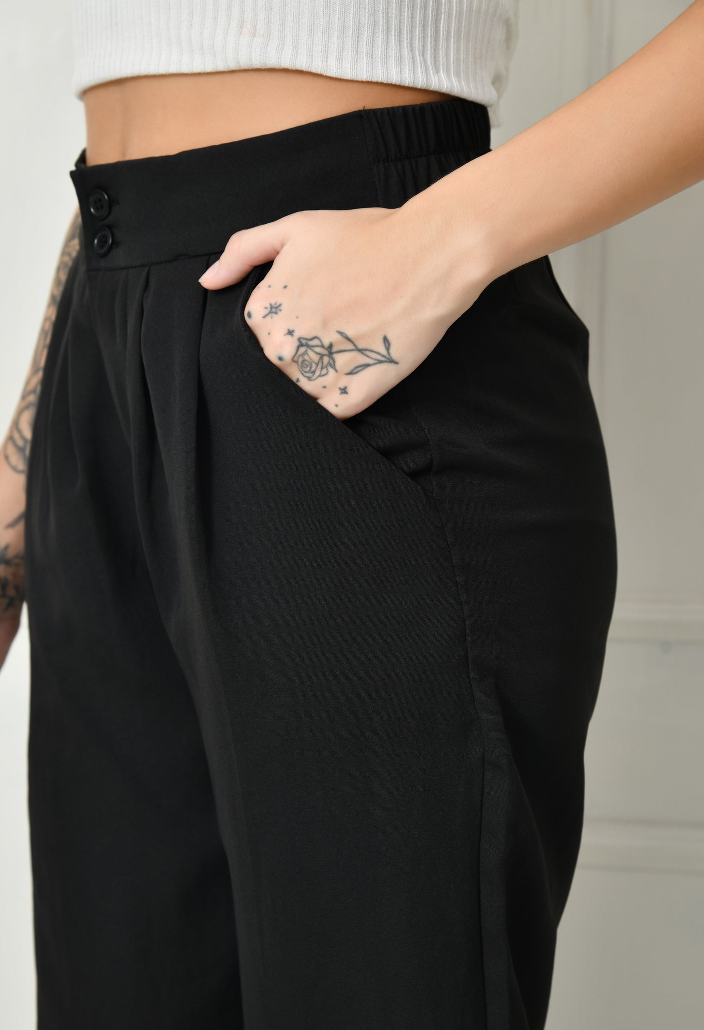 Black Japanese pants for women