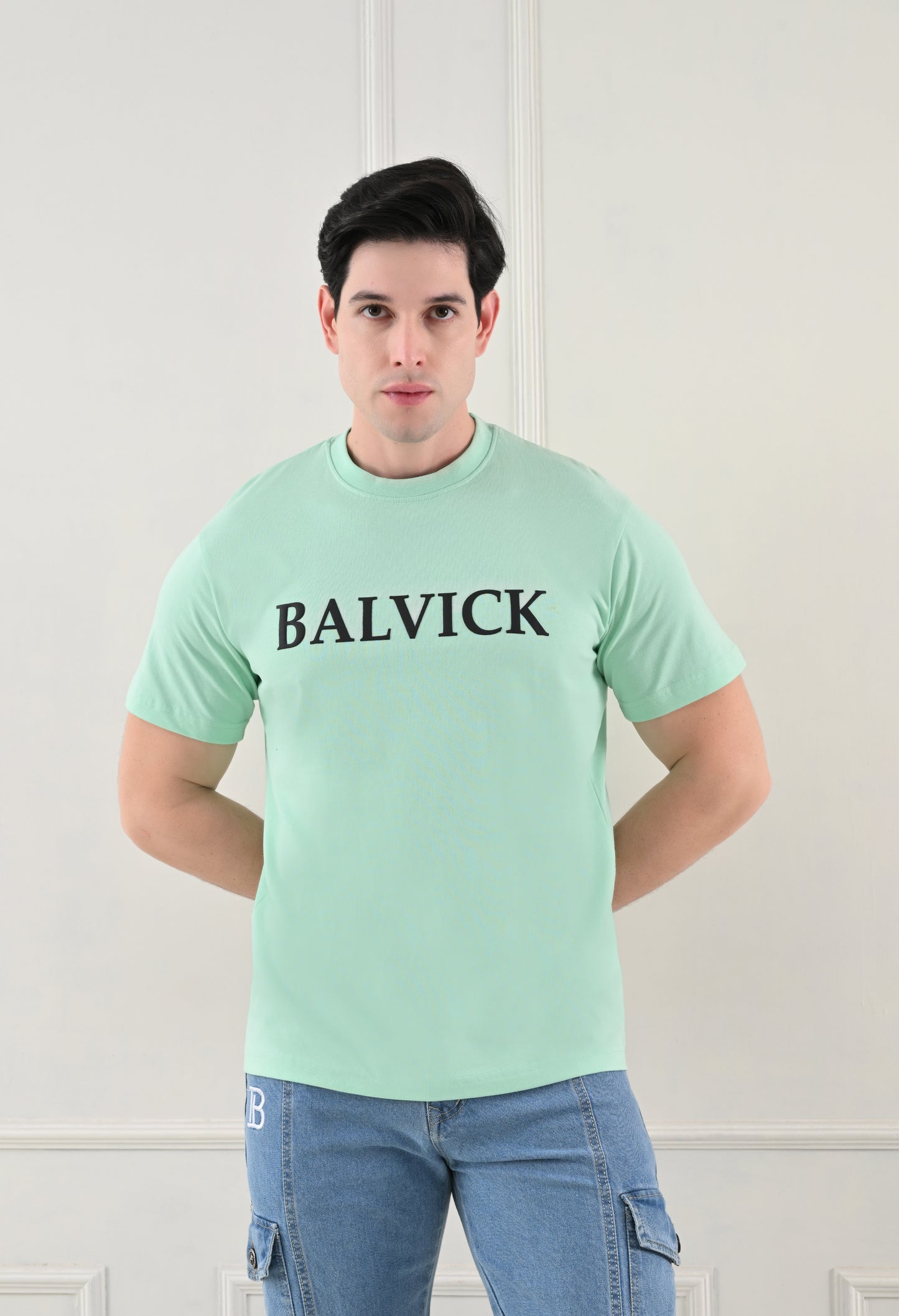 Balvick T-shirt of Aqua Blue colour
