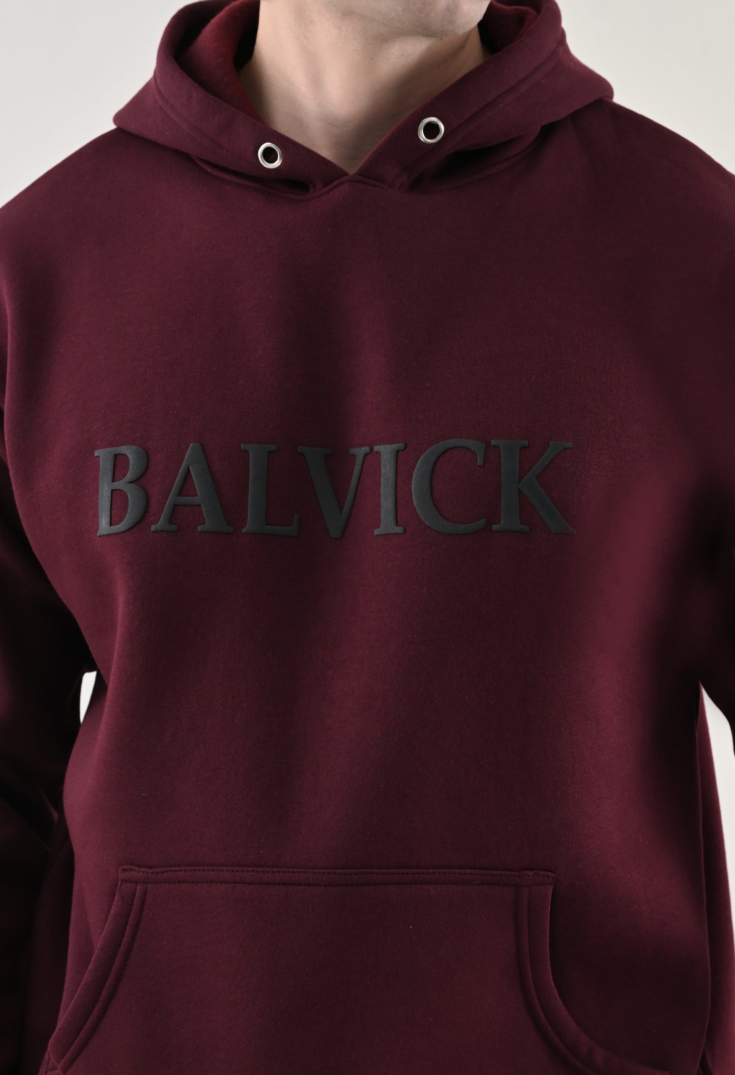 Balvick Hoodie of Wine colour