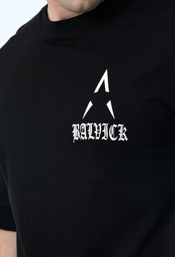 Balvick Oversized T-shirt of Black colour
