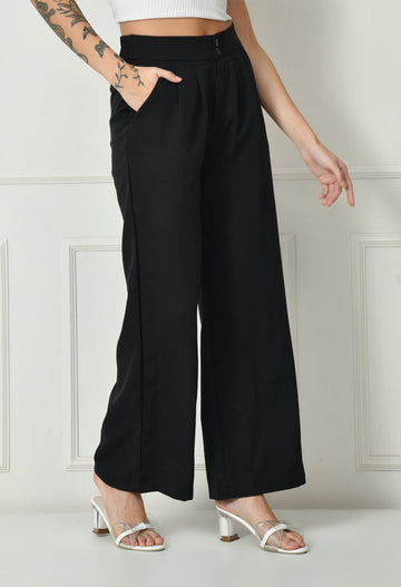 Black Japanese pants for women