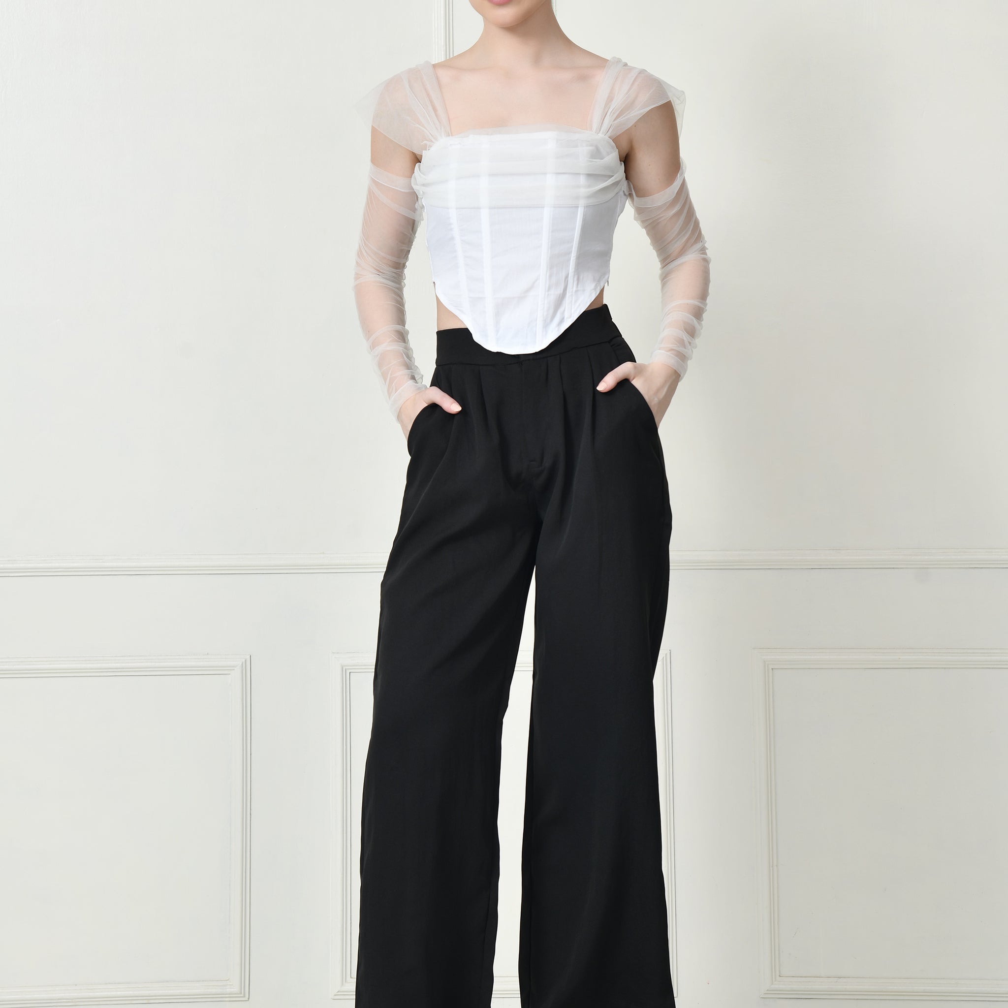 White Corset top