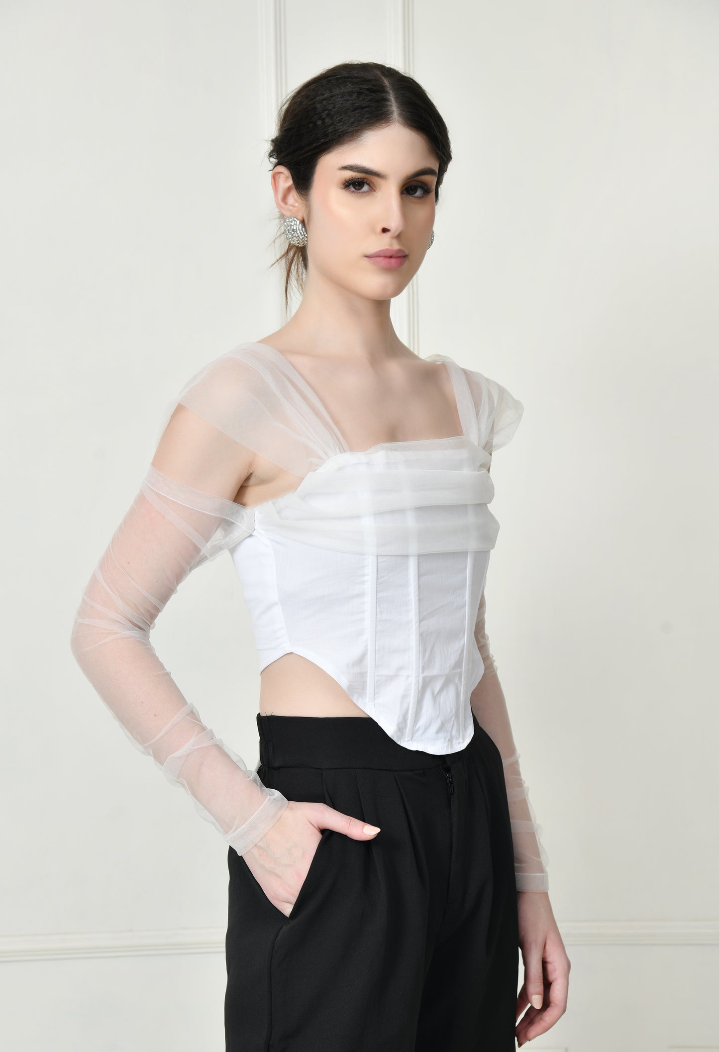 White Corset top