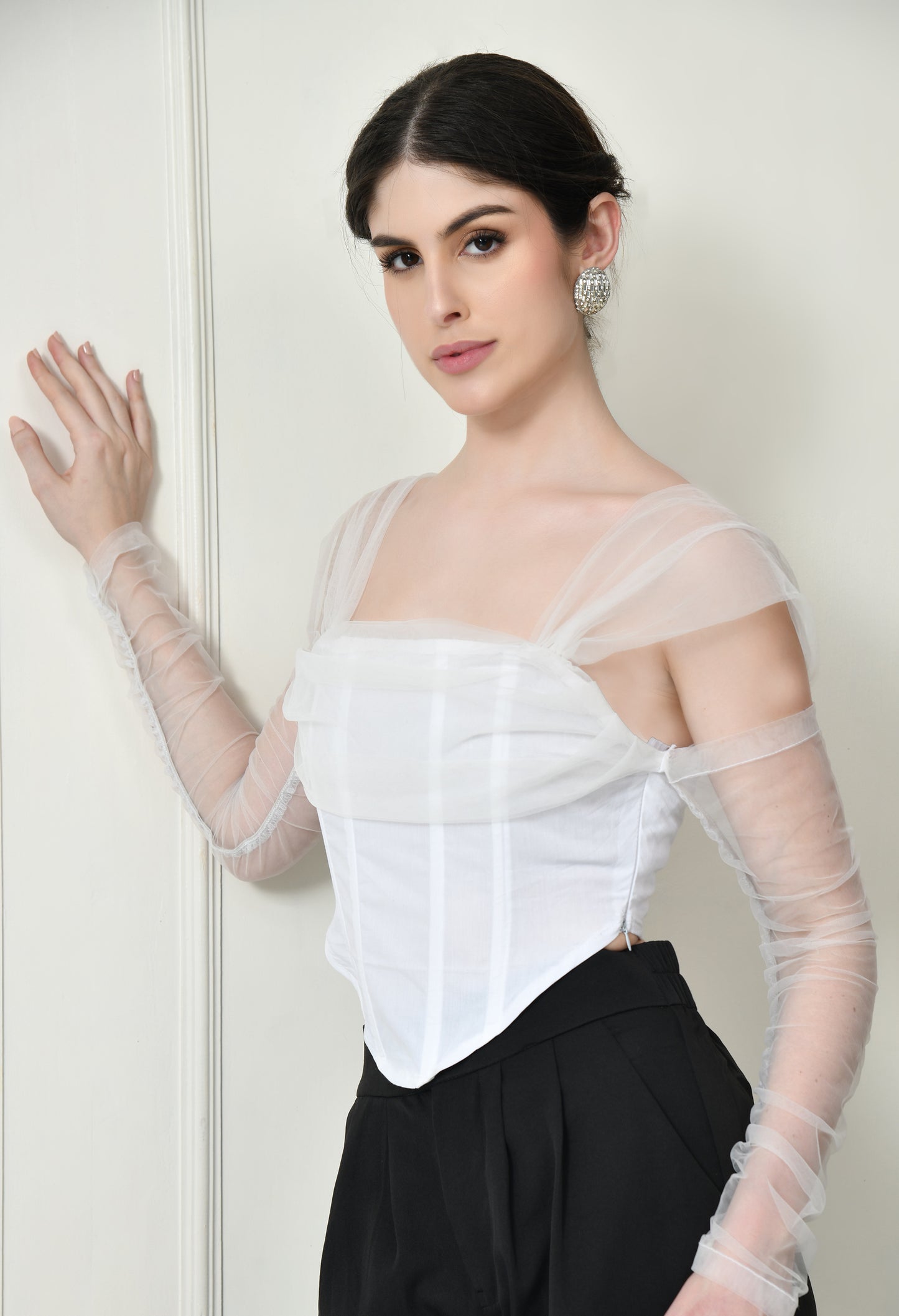 White Corset top