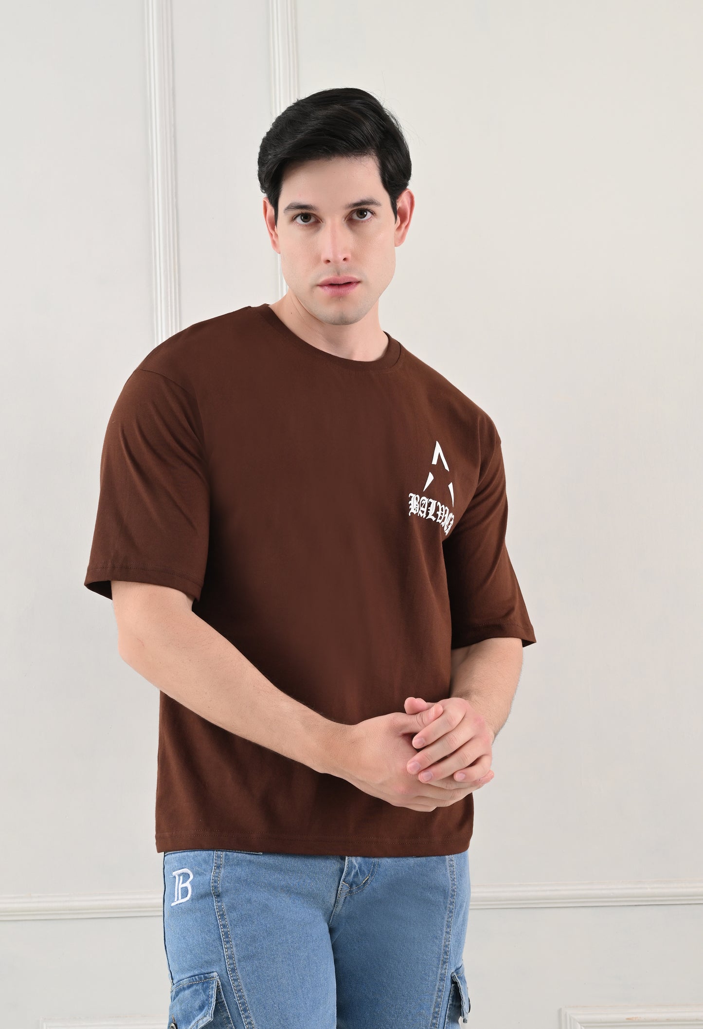 Balvick Oversized T-shirt of Brown colour