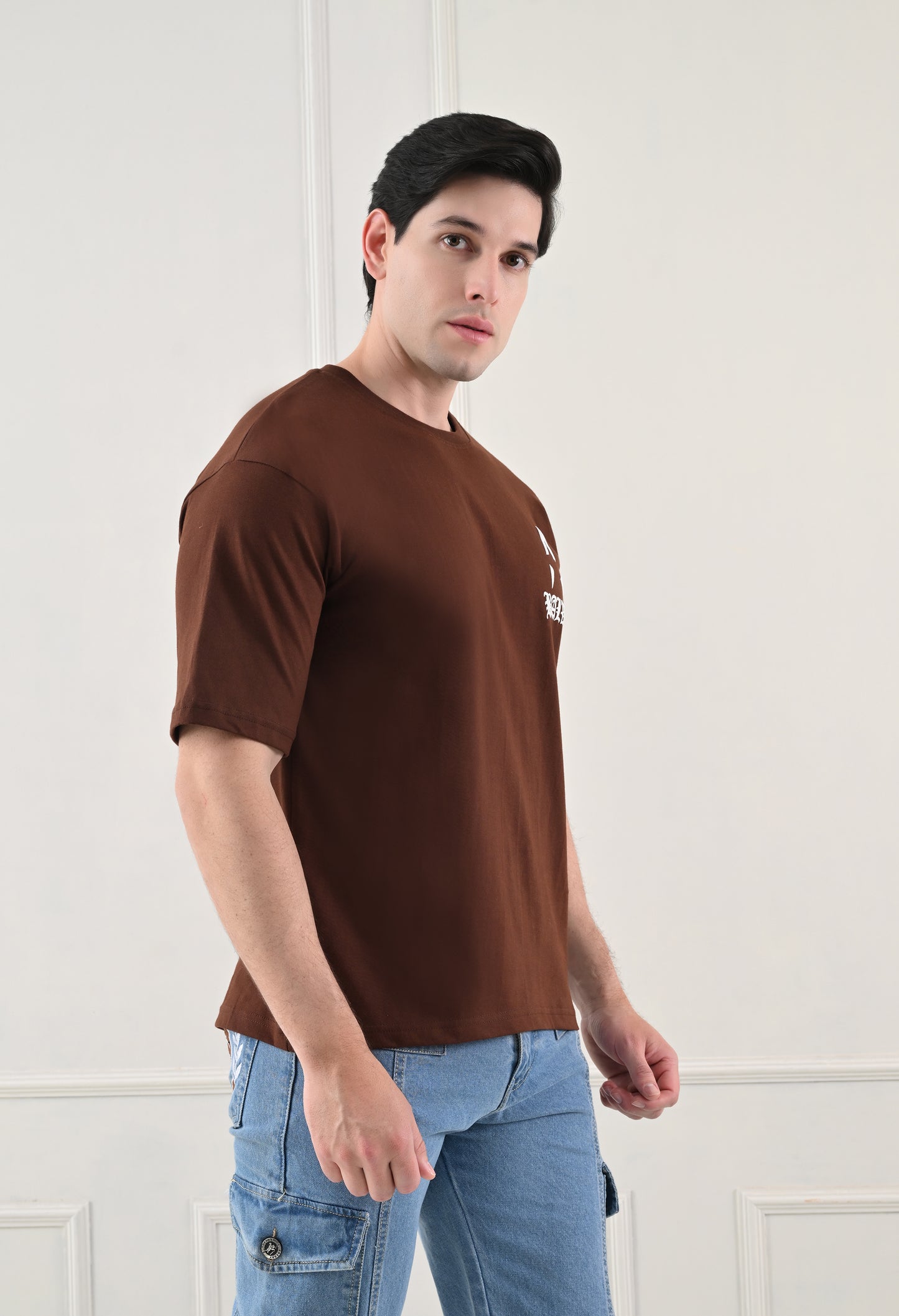 Balvick Oversized T-shirt of Brown colour