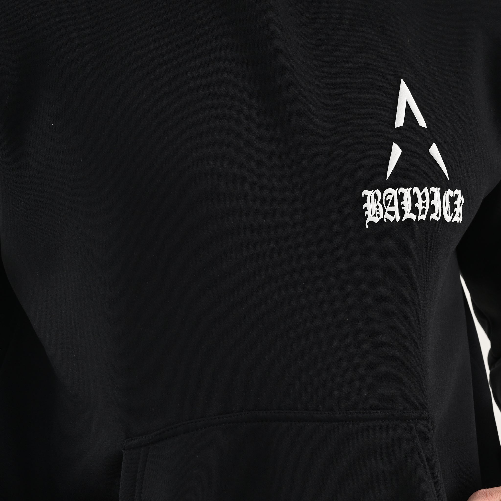 Balvick Oversized Hoodie of Black colour