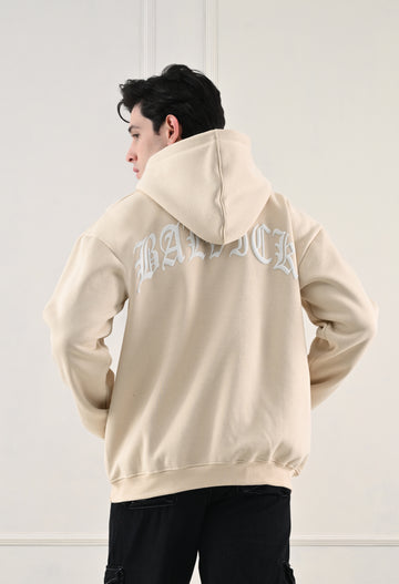 Balvick Oversized Hoodie of Beige colour